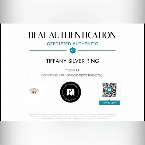 Tiffany & Co. Sterling Silver heart design ring - Picture 5 of 5